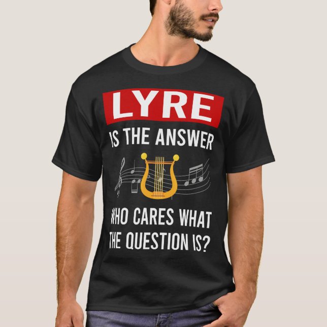 T-shirt La réponse Lyre (Devant)