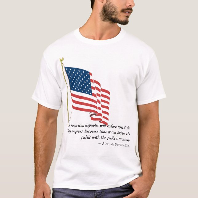 T-shirt La République américaine supportera jusqu'à…. (Devant)