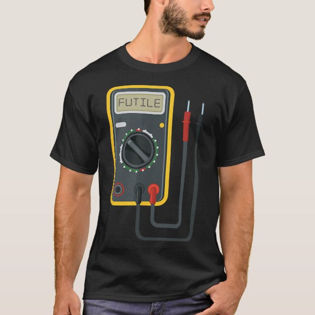 T-shirt La Résistance De L'Ingénieur Est Futile Ohms Law E (Devant)