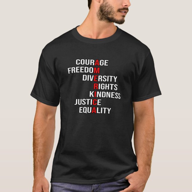 T-shirt La résistance politique contre Trump (Devant)