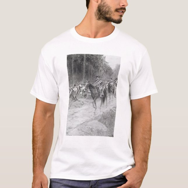 T-shirt La retraite de Washington de grands prés (Devant)
