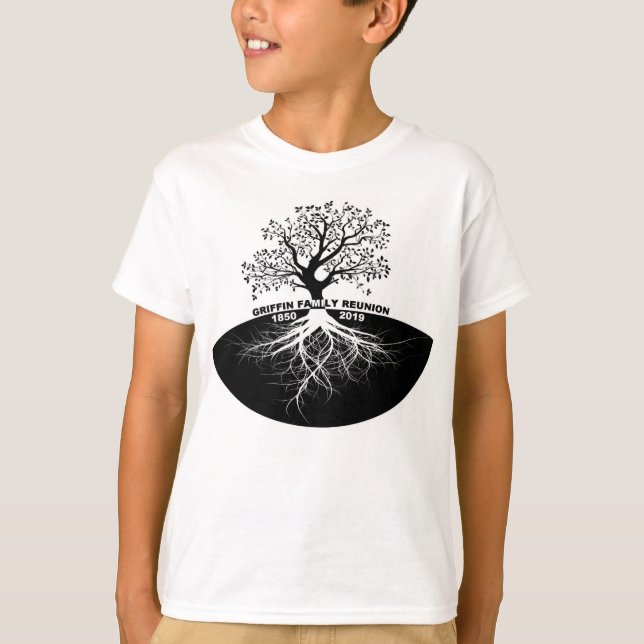 T-shirt La Réunion de famille de griffon 2019 - taille (Devant)