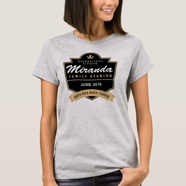 T-shirt La Réunion de famille de Miranda 2016 (Devant)