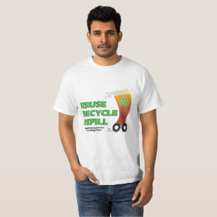 T-shirt La réutilisation, réutilisent, remplissent le