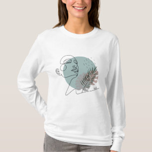 T-shirt La rêveuse endormie-Art minimaliste