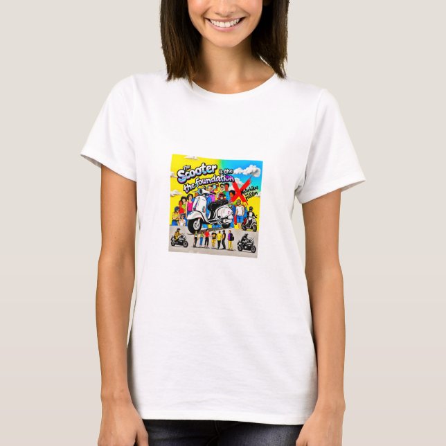 T-shirt La révolution des scooters : La fondation du plais (Devant)