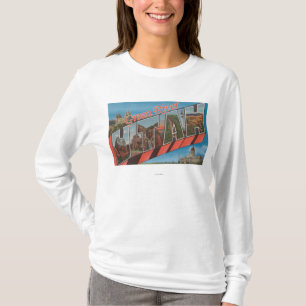 T-shirt La rivière Green, Utah - grandes scènes de lettr