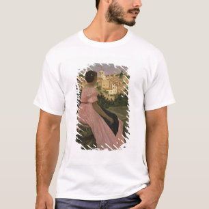 T-shirt La robe rose, ou vue de Castelnau-le-Lez