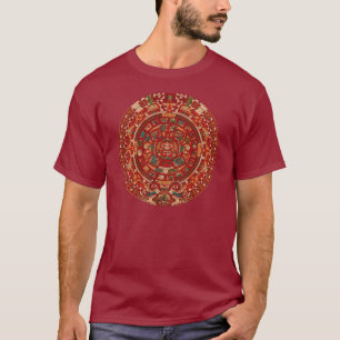 T-shirt La roue (aztèque) maya/de calendrier