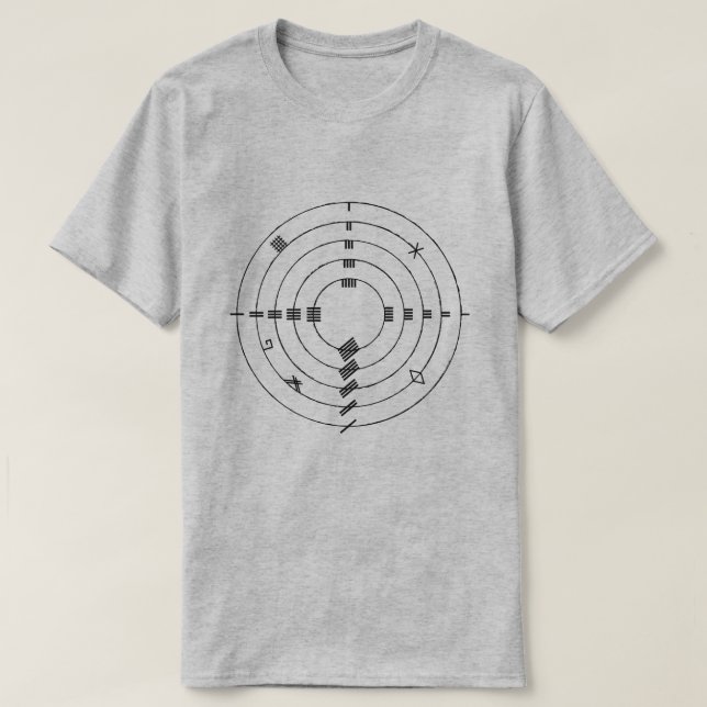 T-shirt La roue d'Ogham (Design devant)