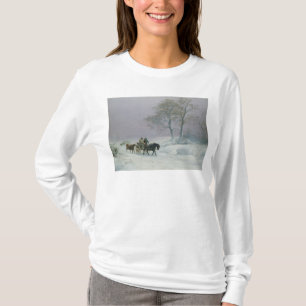 T-shirt La route hivernale à lancer sur le marché