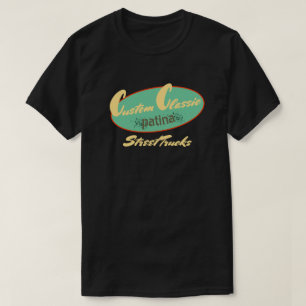 T-shirt La rue classique faite sur commande de patine
