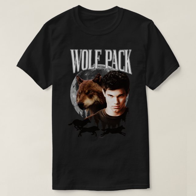 T-shirt La Saga Jacob Wolf Pack Girls Muscle (Design devant)