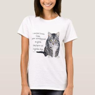 T-shirt La sagesse des chats - dans les temps anciens, les