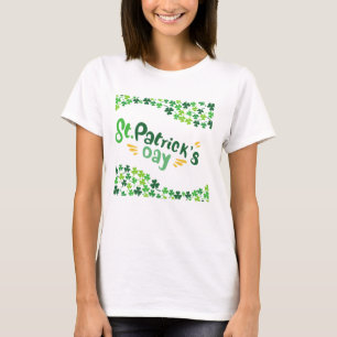 T-shirt la Saint-Patrick,Trèfle,Irlandais