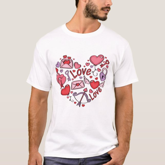 T-shirt La Saint-Valentin 2025 (Devant)