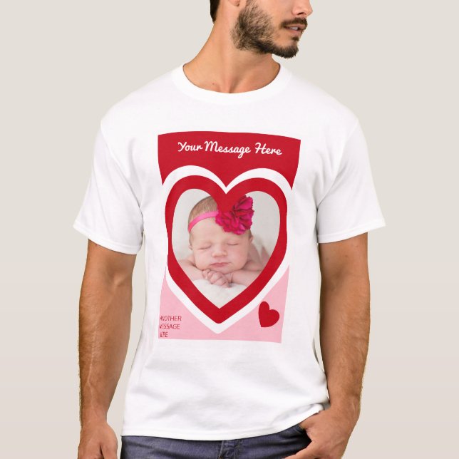 T-shirt La Saint-Valentin, boîte à bonbons Photo personnal (Devant)