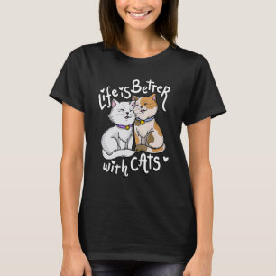 T-shirt La Saint-Valentin Chats   Avec Chats Fête des Mère