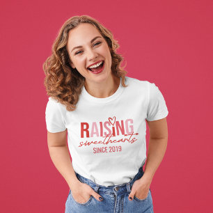 T-shirt La Saint-Valentin Élevant des Amoureux Maman