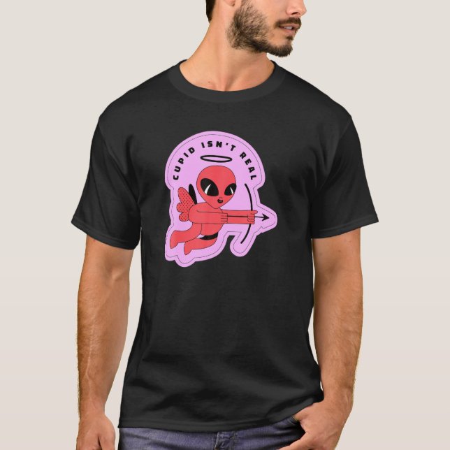 T-shirt La Saint Valentin n'est pas un vrai Alien drôle Va (Devant)