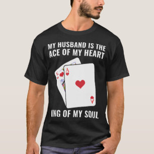 T-shirt La Saint-Valentin Poker Femmes Mon Mari Est Mon Ro
