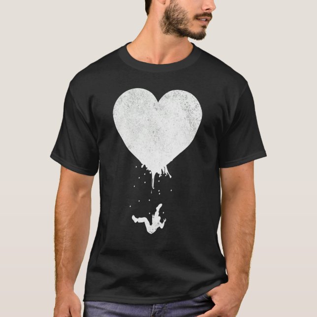 T-shirt La Saint-Valentin tombe hors de l'amour 1 (Devant)