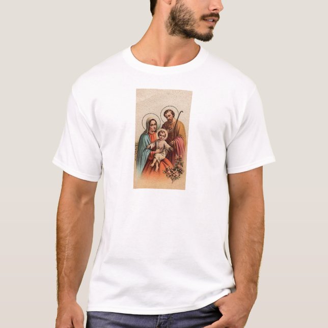 T-shirt La Sainte Famille - Jésus, Marie et Joseph (Devant)