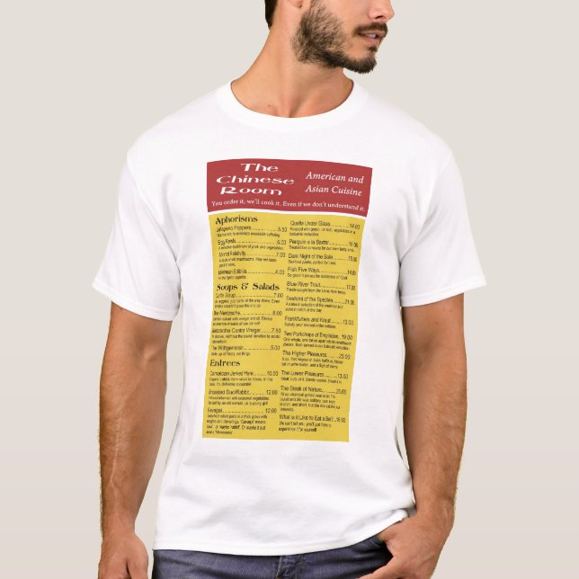 T-shirt La salle chinoise (Devant)