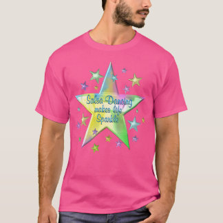 T-shirt La Salsa Danser Fait La Vie Étincelante Étoiles