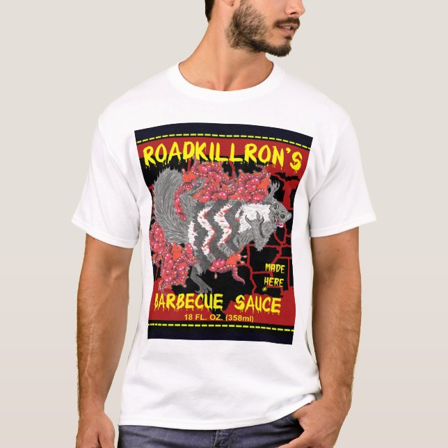 T-shirt La sauce barbecue de RoadkillRon (Devant)