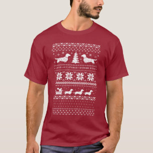 T-shirt La saucisse de paix de joie d'amour des teckels