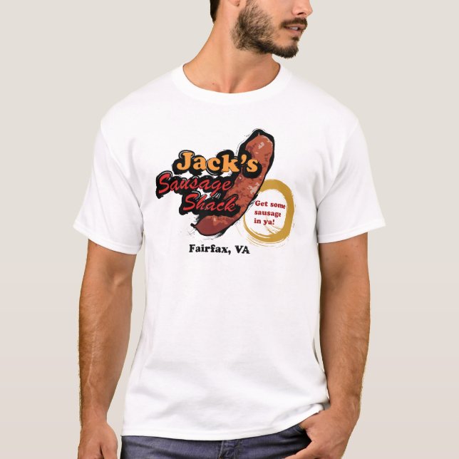 T-shirt La saucisse Shack de Jack (Devant)