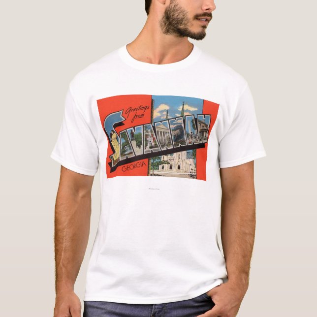 T-shirt La savane, la Géorgie - grandes scènes 2 de lettre (Devant)
