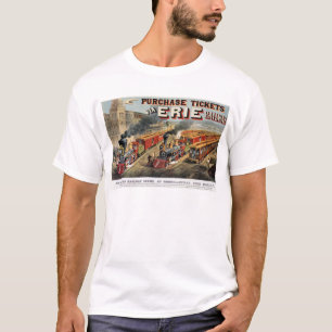 T-shirt La scène ferroviaire américaine chez Hornellsvil