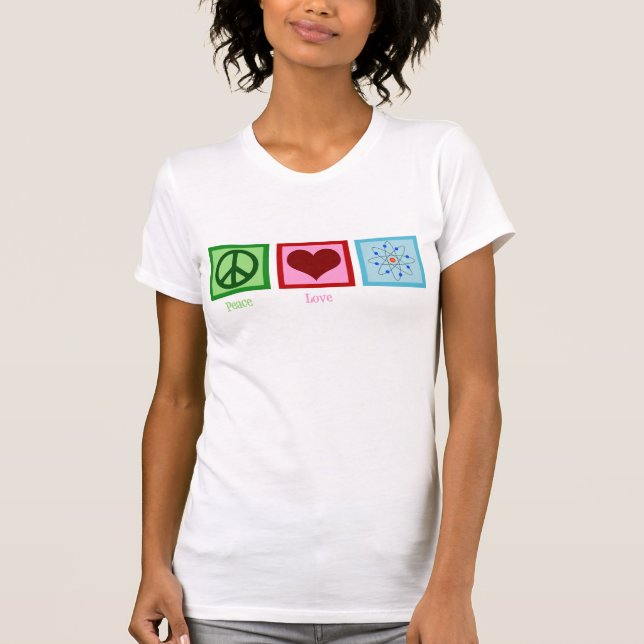 T-shirt La Science d'amour de paix (Devant)