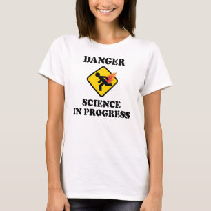 T-shirt La science en danger en cours - Flamme Humour de p
