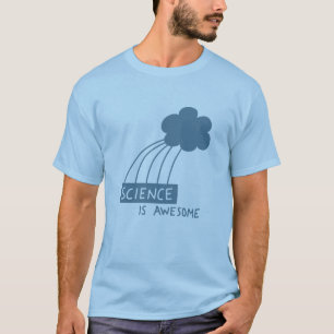 T-shirt La science est géniale (bleu acier)