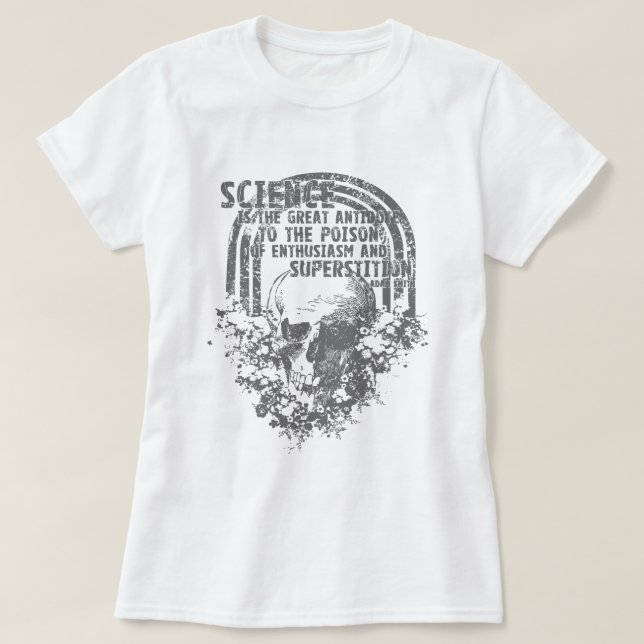T-shirt La Science est le grand antidote (Design devant)