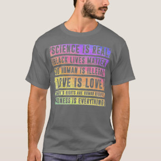 T-shirt La science est le vrai mois de la fierté de vie no