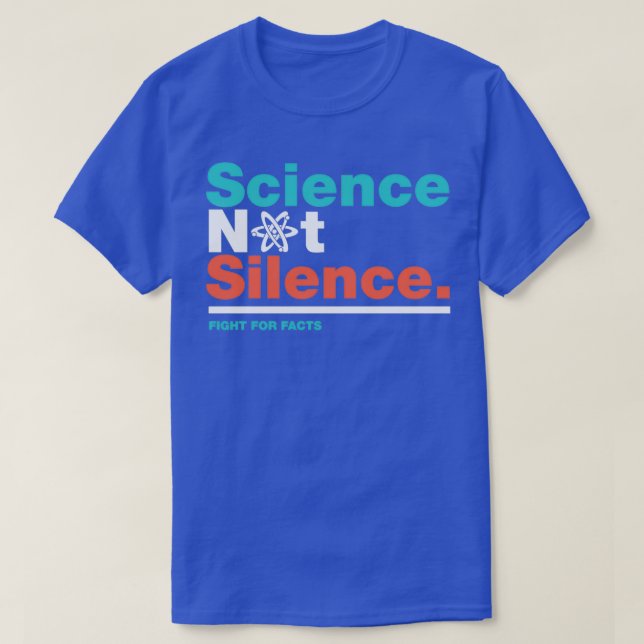 T-shirt La science pas le silence Mars  (Design devant)
