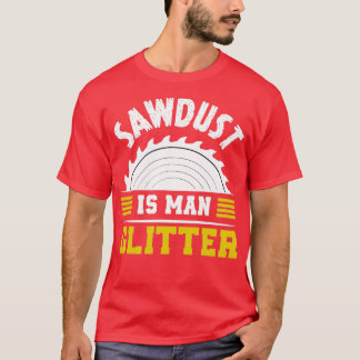 T-shirt La sciure est une parties scintillant masculine dr