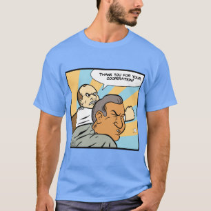 T-shirt La secousse Conroy cogne poliment une bande