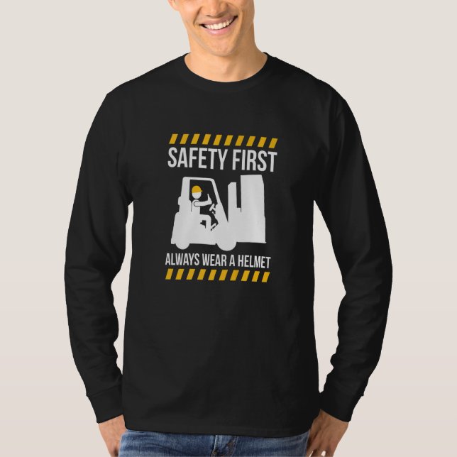 T-shirt La Sécurité D'Abord Porte Toujours Un Chauffeur De (Devant)