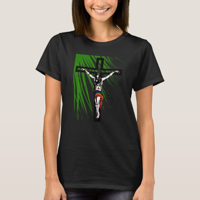 T-shirt La Semaine Sainte Les Christs Voyage À La Croix (Devant)
