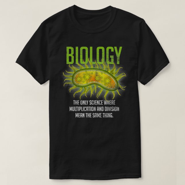 T-shirt La seule biologie scientifique (Design devant)