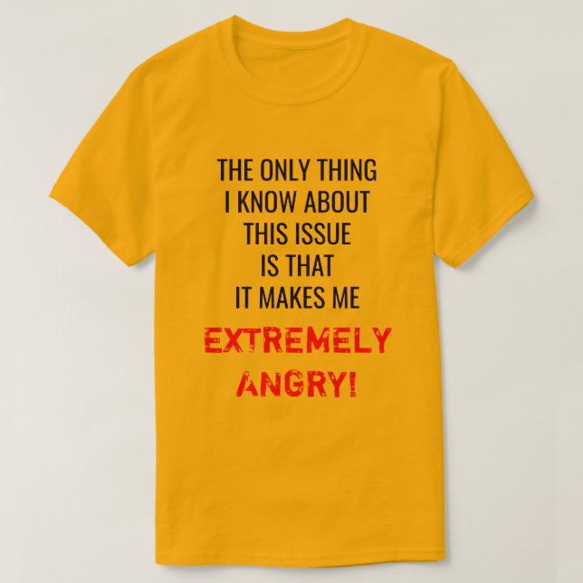T-SHIRT "LA SEULE CHOSE QUE JE CONNAIS À PROPOS DE CETTE Q (Design devant)