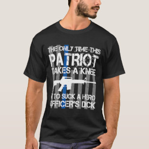 T-shirt La seule fois que ce patriote prend un genou drôle