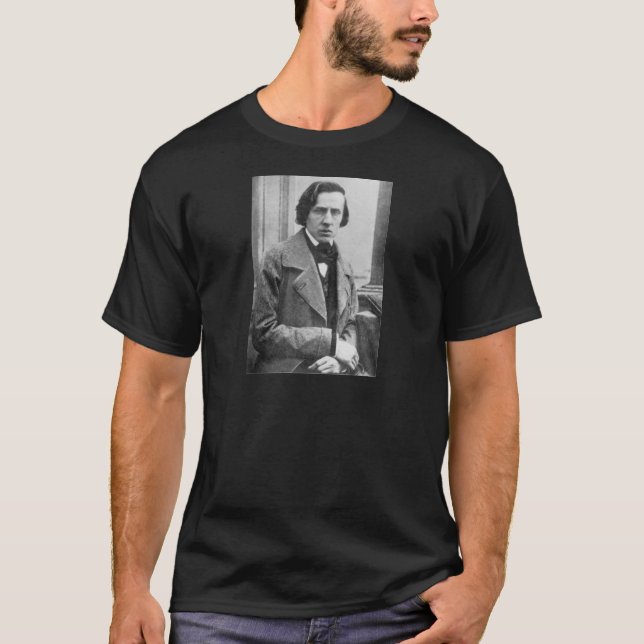 T-shirt La seule photographie connue de Frederic Chopin (Devant)