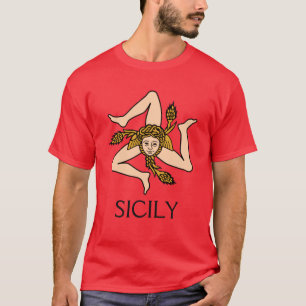 T-shirt La Sicile - chemise sicilienne de Triskelion