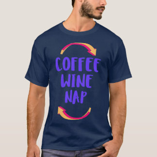 T-shirt La sieste de vin de café